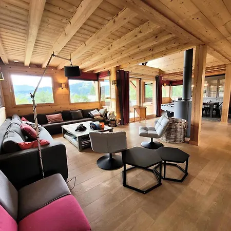 シャレー Les Sauvageons - Grand Luxe Au Coeur Des Gets, Avec Piscine & Hammam Mae-2431 *